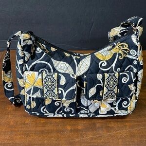 Vera Bradley Yellow Bird retired pattern purse 11in wide 6 1/2 tall
